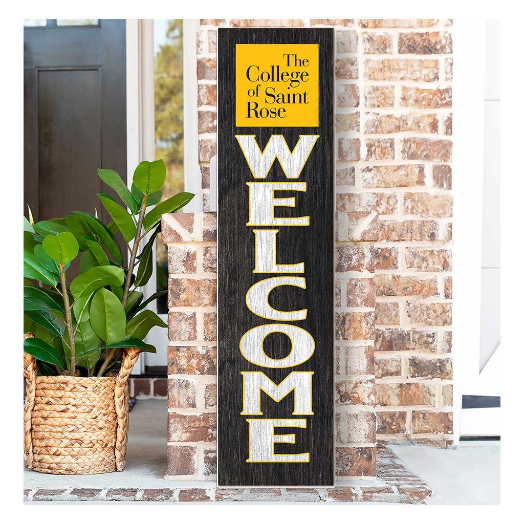 11x46 Leaning Sign Welcome The College of Saint Rose Golden Knights