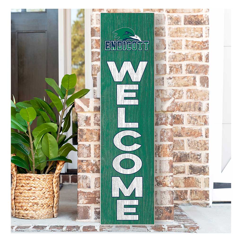 11x46 Leaning Sign Welcome Endicott College Gulls