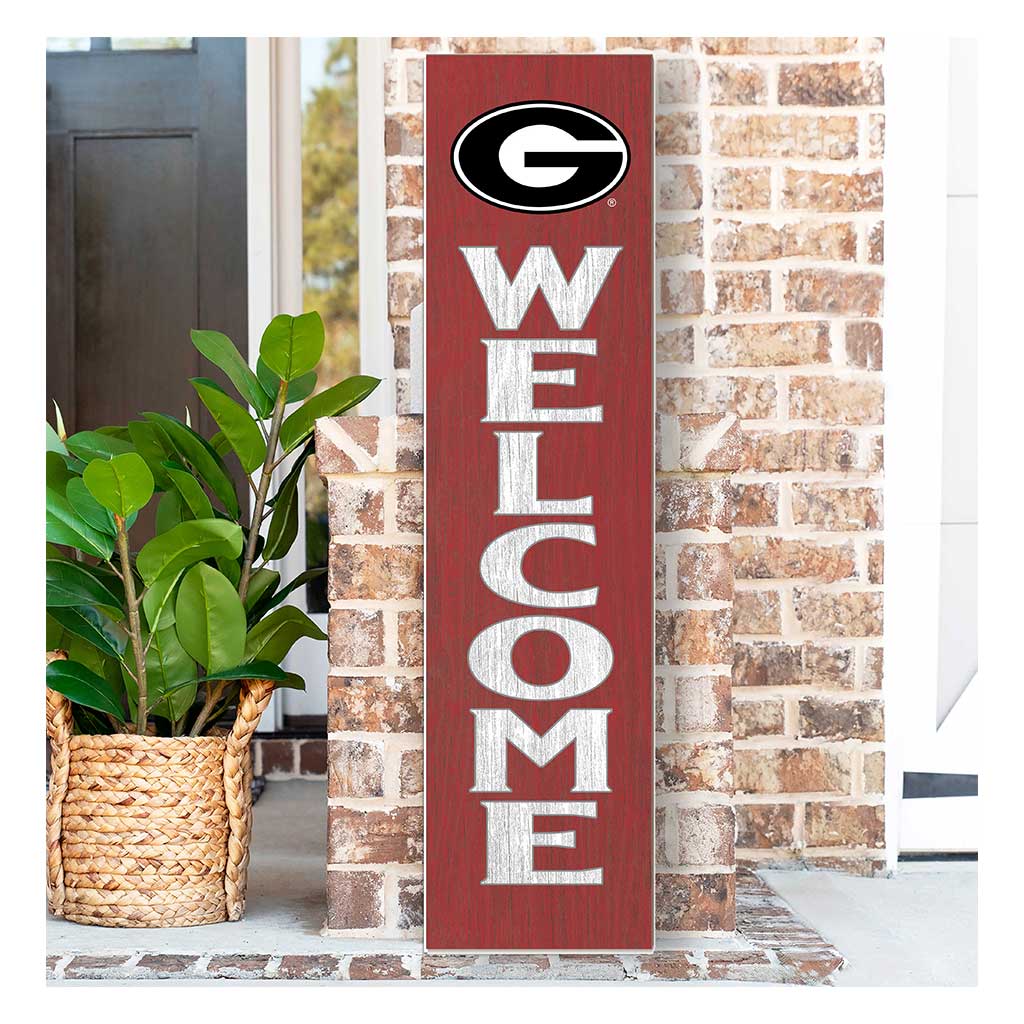 11x46 Leaning Sign Welcome Georgia Bulldogs