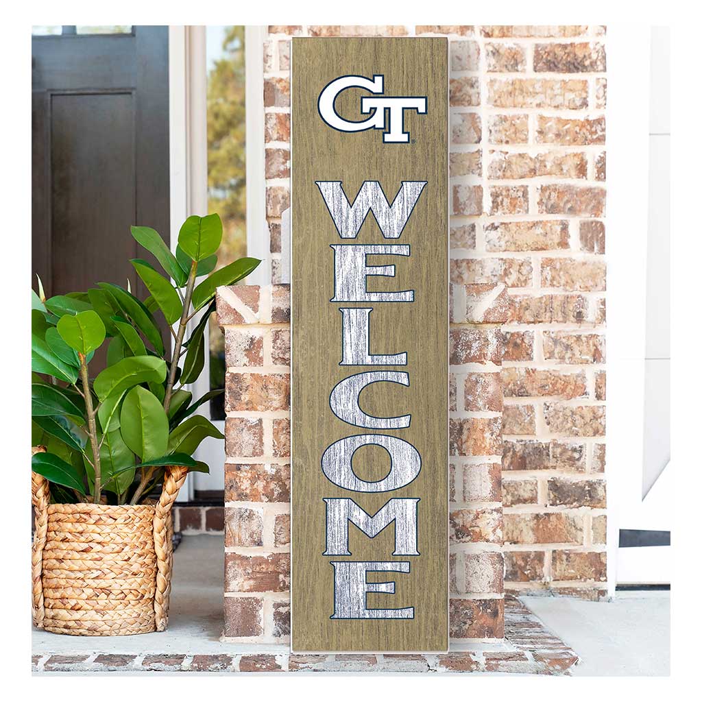 11x46 Leaning Sign Welcome Georgia Tech Yellow Jackets