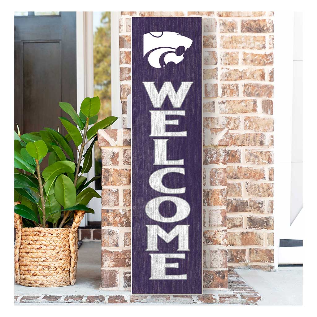 11x46 Leaning Sign Welcome Kansas State Wildcats