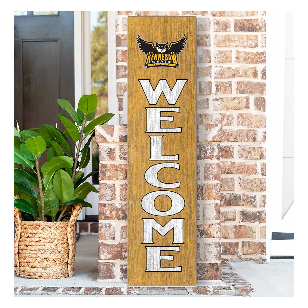 11x46 Leaning Sign Welcome Kennesaw State Owls