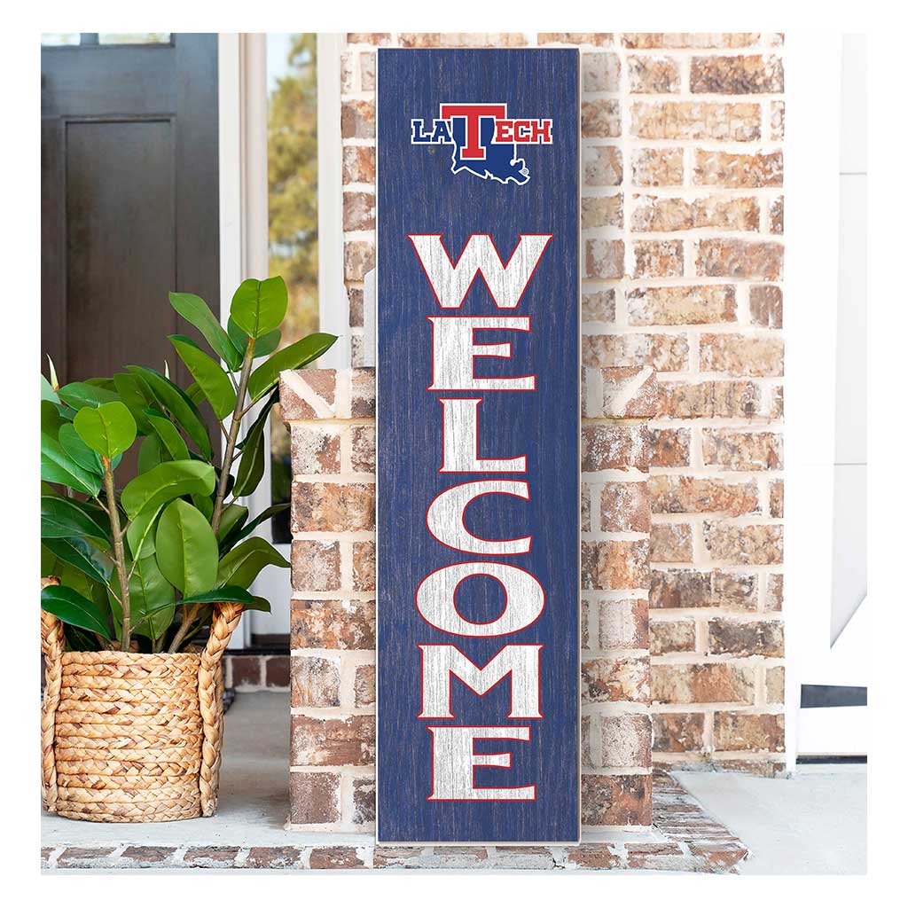 11x46 Leaning Sign Welcome Louisiana Tech Bulldogs