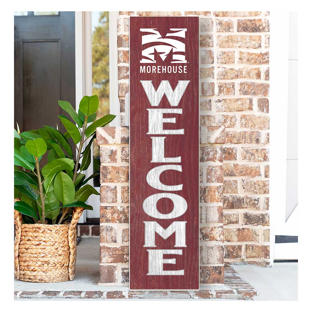 11x46 Leaning Sign Welcome Morehouse College Maroon Tigers