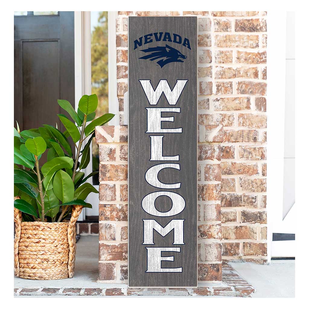 11x46 Leaning Sign Welcome Nevada Wolf Pack