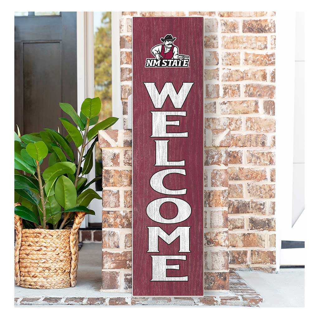 11x46 Leaning Sign Welcome New Mexico State Aggies