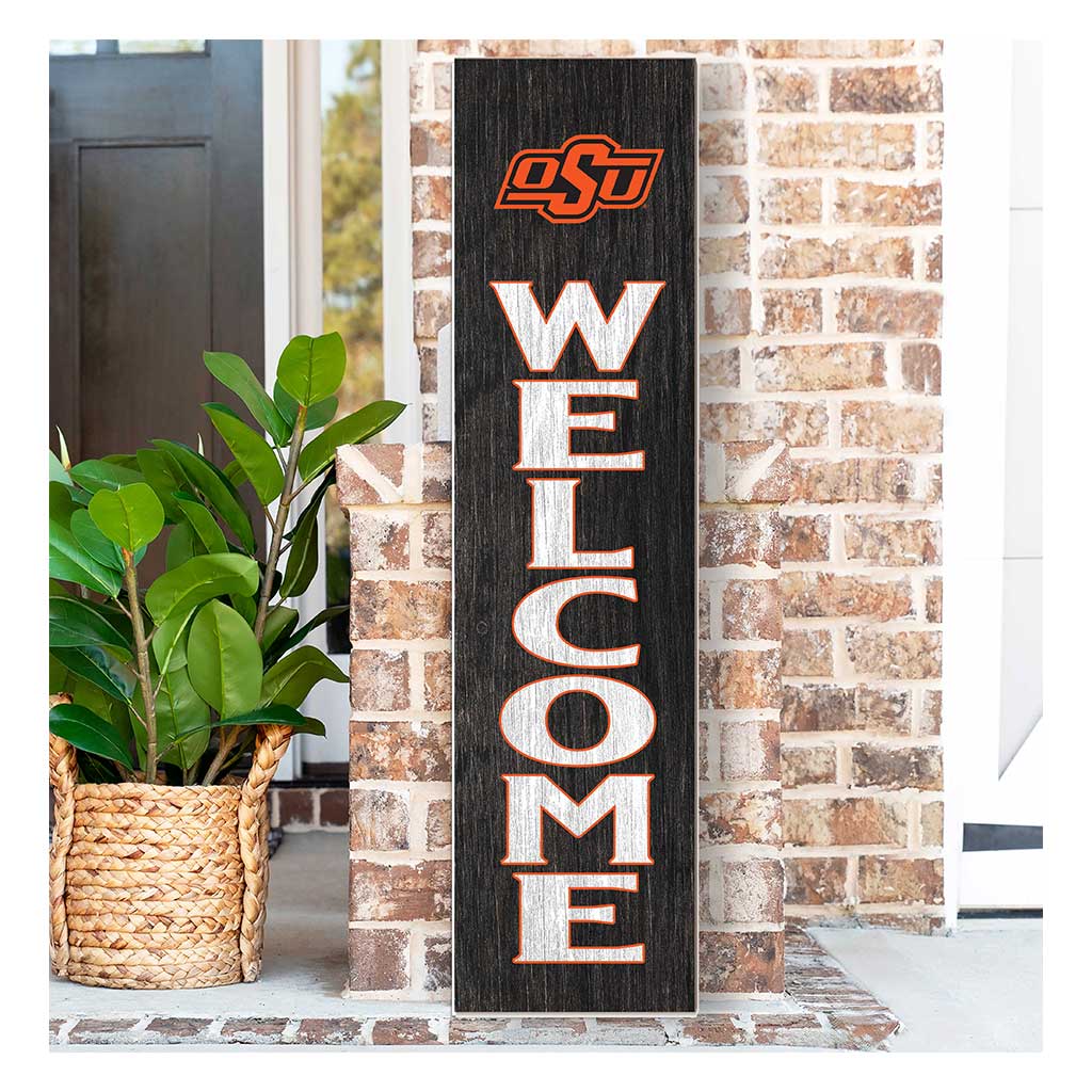 11x46 Leaning Sign Welcome Oklahoma State Cowboys