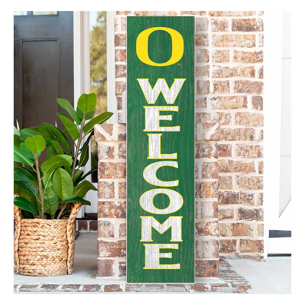 11x46 Leaning Sign Welcome Oregon Ducks
