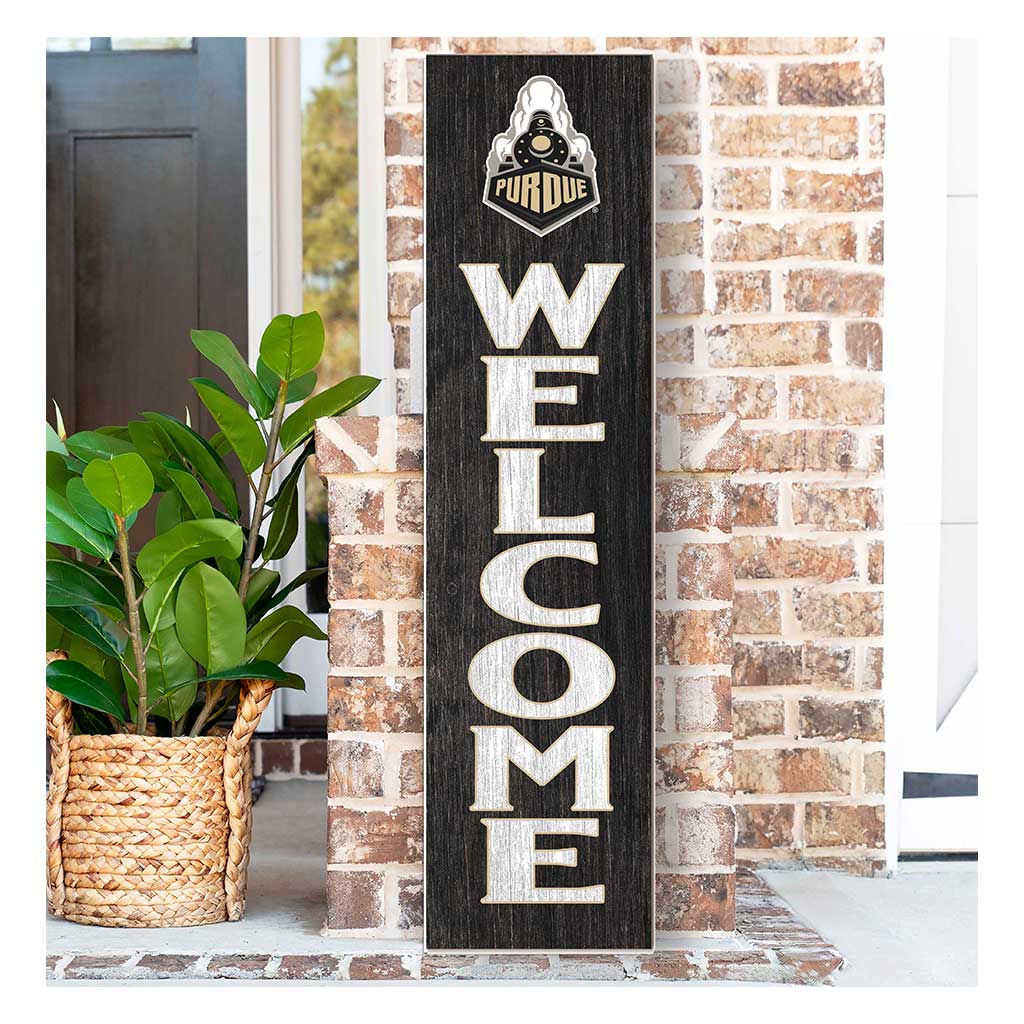 11x46 Leaning Sign Welcome Purdue Boilermakers