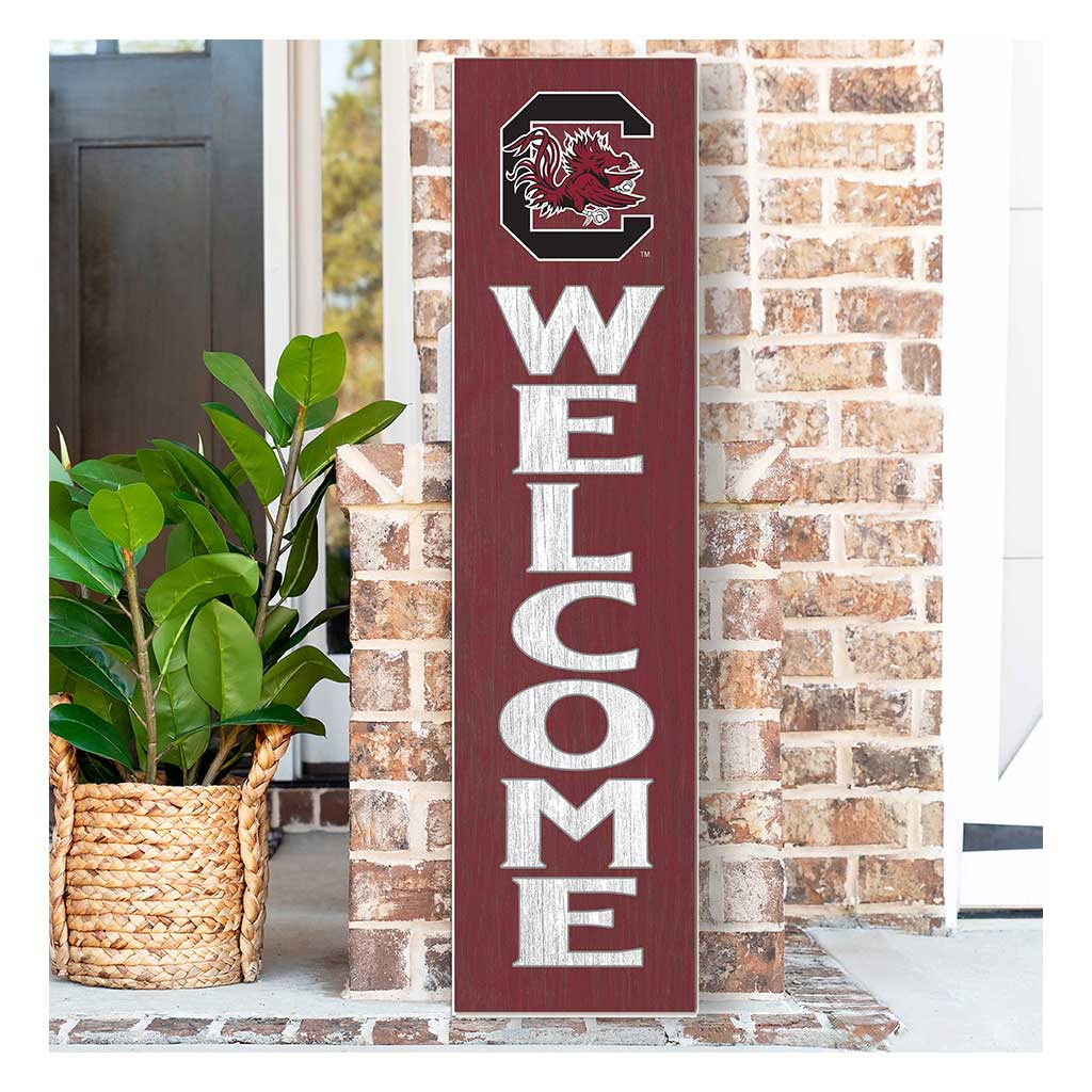 11x46 Leaning Sign Welcome South Carolina Gamecocks