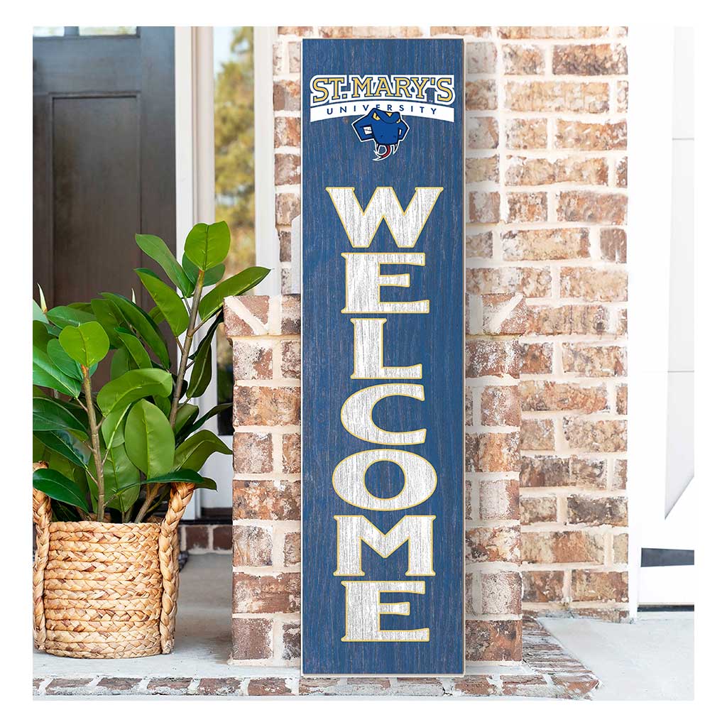 11x46 Leaning Sign Welcome St Mary's (San Antonio) Rattlers