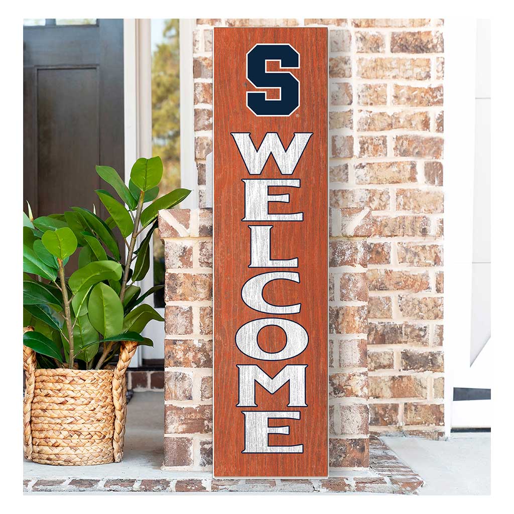 11x46 Leaning Sign Welcome Syracuse Orange