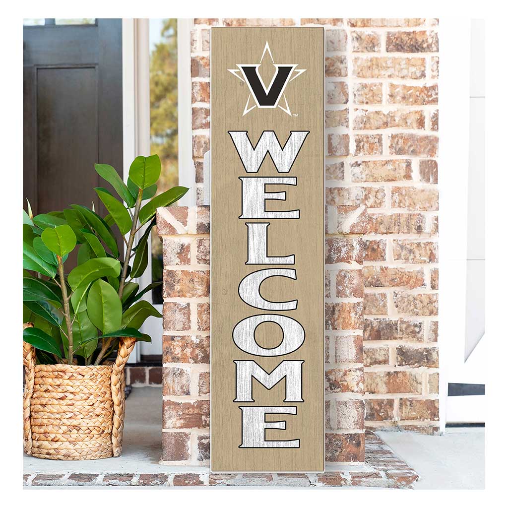 11x46 Leaning Sign Welcome Vanderbilt Commodores