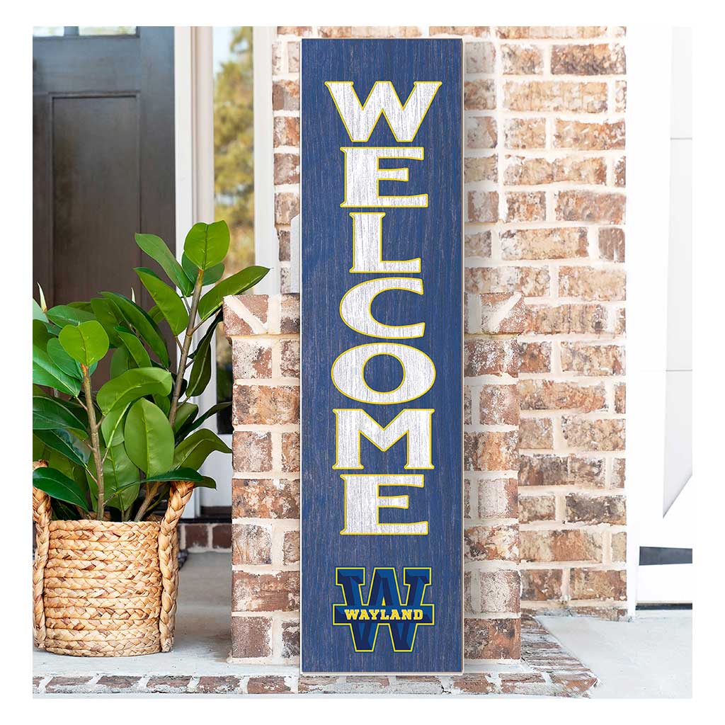 11x46 Leaning Sign Welcome Wayland Baptist Pioneers