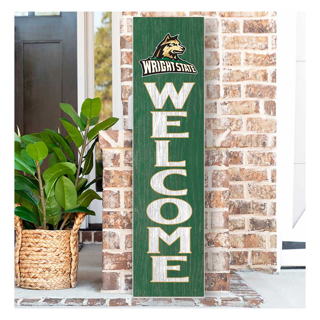 11x46 Leaning Sign Welcome Wright State University Raiders