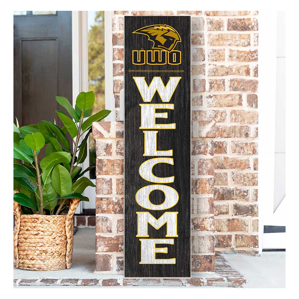 11x46 Leaning Sign Welcome University of Wisconsin-Oshkosh