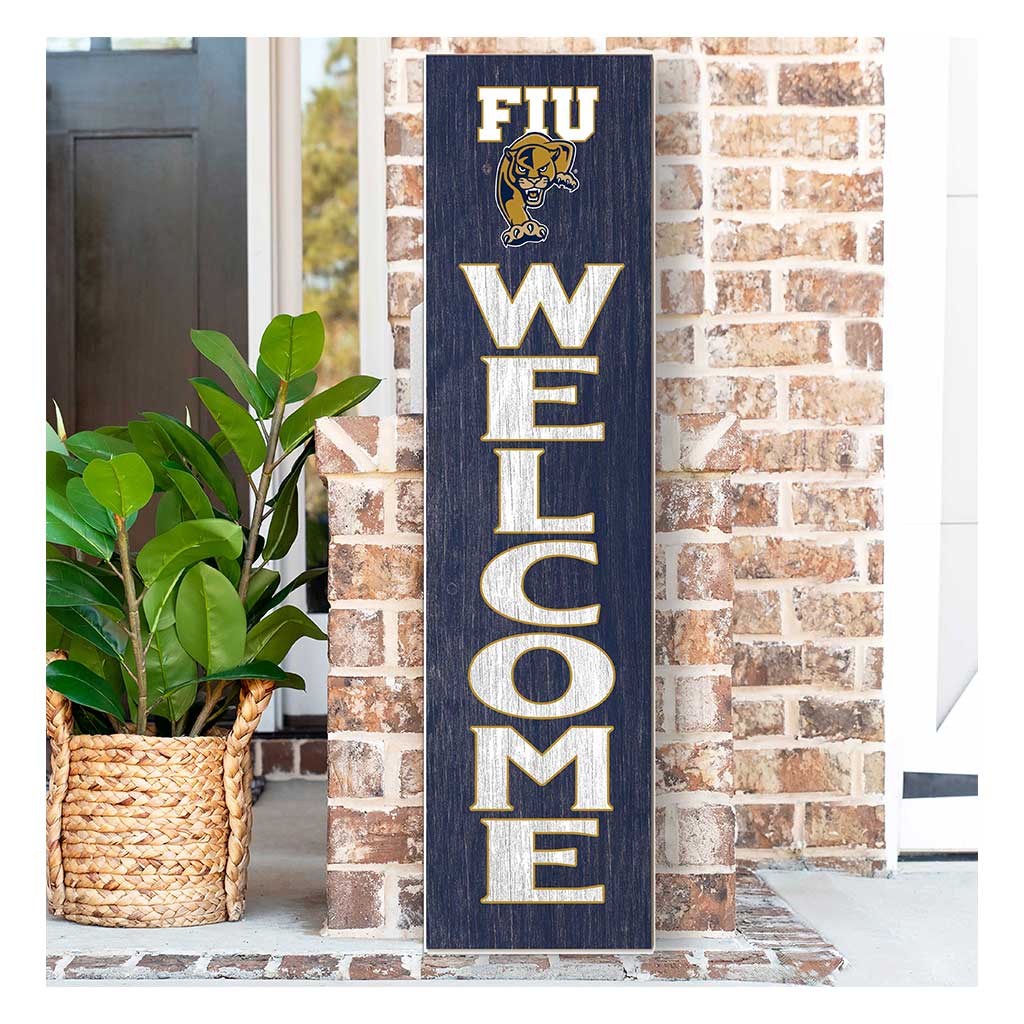 11x46 Leaning Sign Welcome Florida International University Golden Panthers