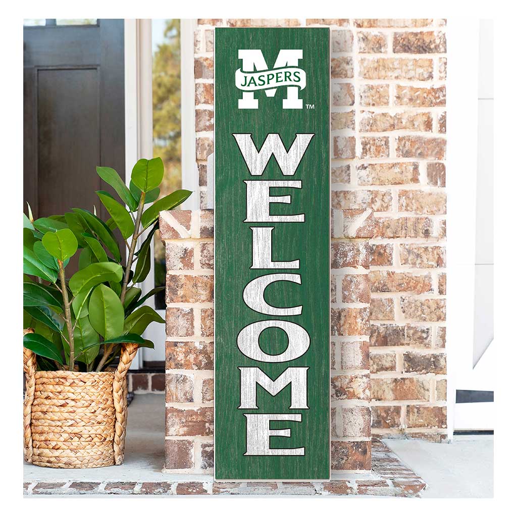 11x46 Leaning Sign Welcome Manhattan Jaspers