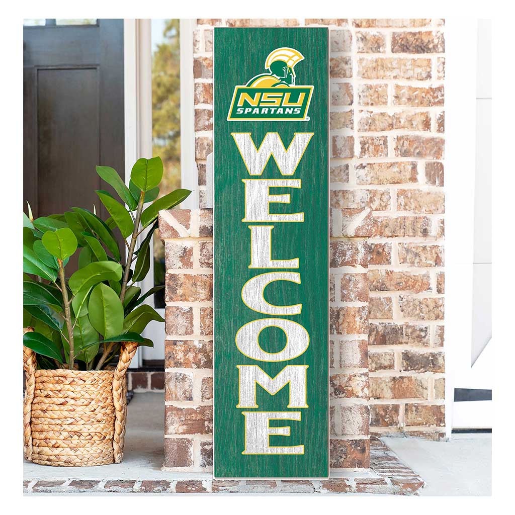 11x46 Leaning Sign Welcome Norfolk State Spartans