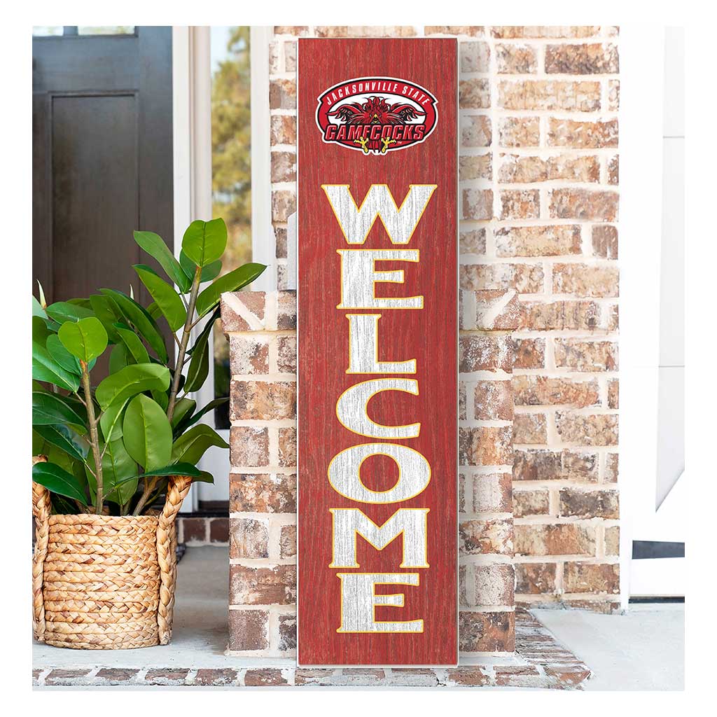 11x46 Leaning Sign Welcome Jacksonville State Gamecocks