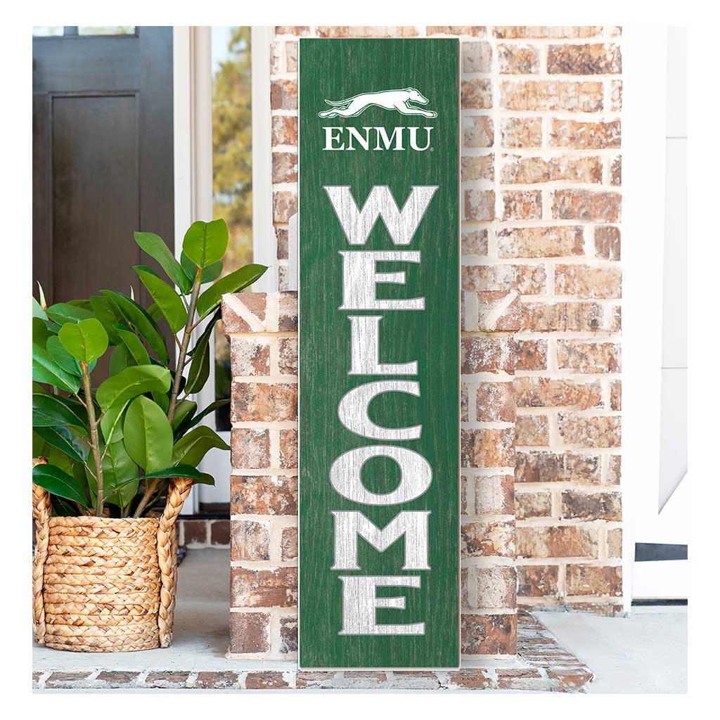 11x46 Leaning Sign Welcome Eastern New Mexico Greyhounds