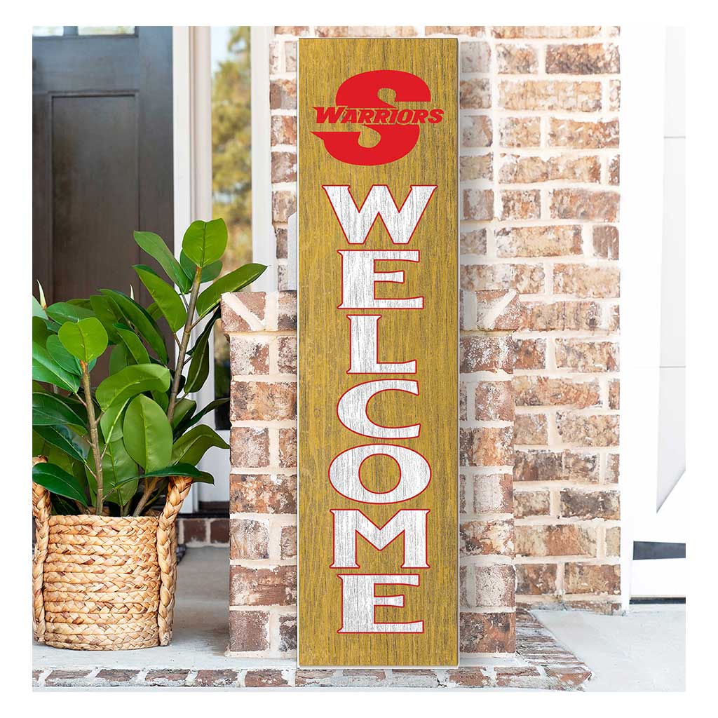 11x46 Leaning Sign Welcome California State - Stanislaus WARRIORS