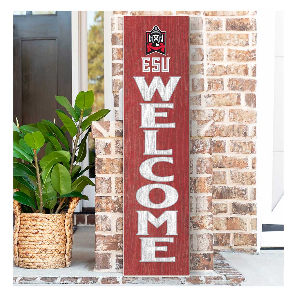 11x46 Leaning Sign Welcome East Stroudsburg University WARRIORS