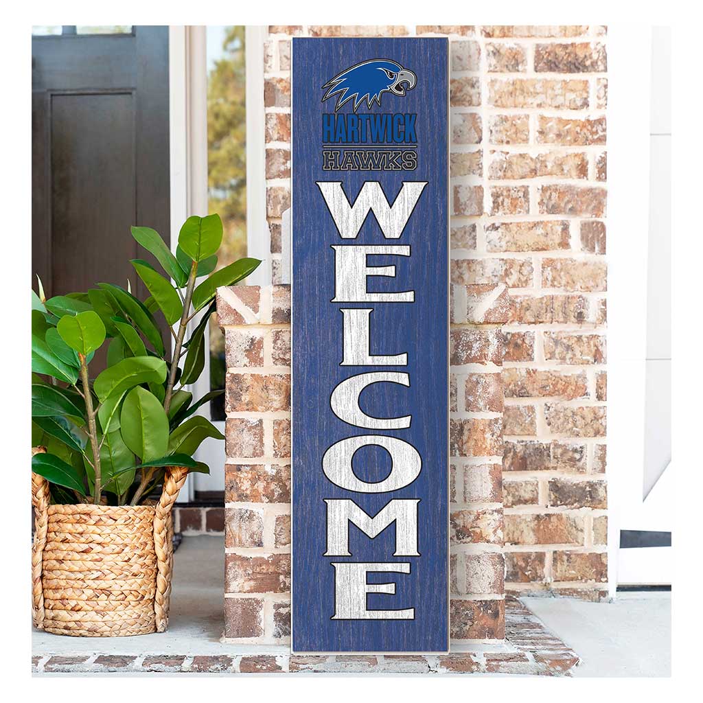 11x46 Leaning Sign Welcome Hartwick College HAWKS