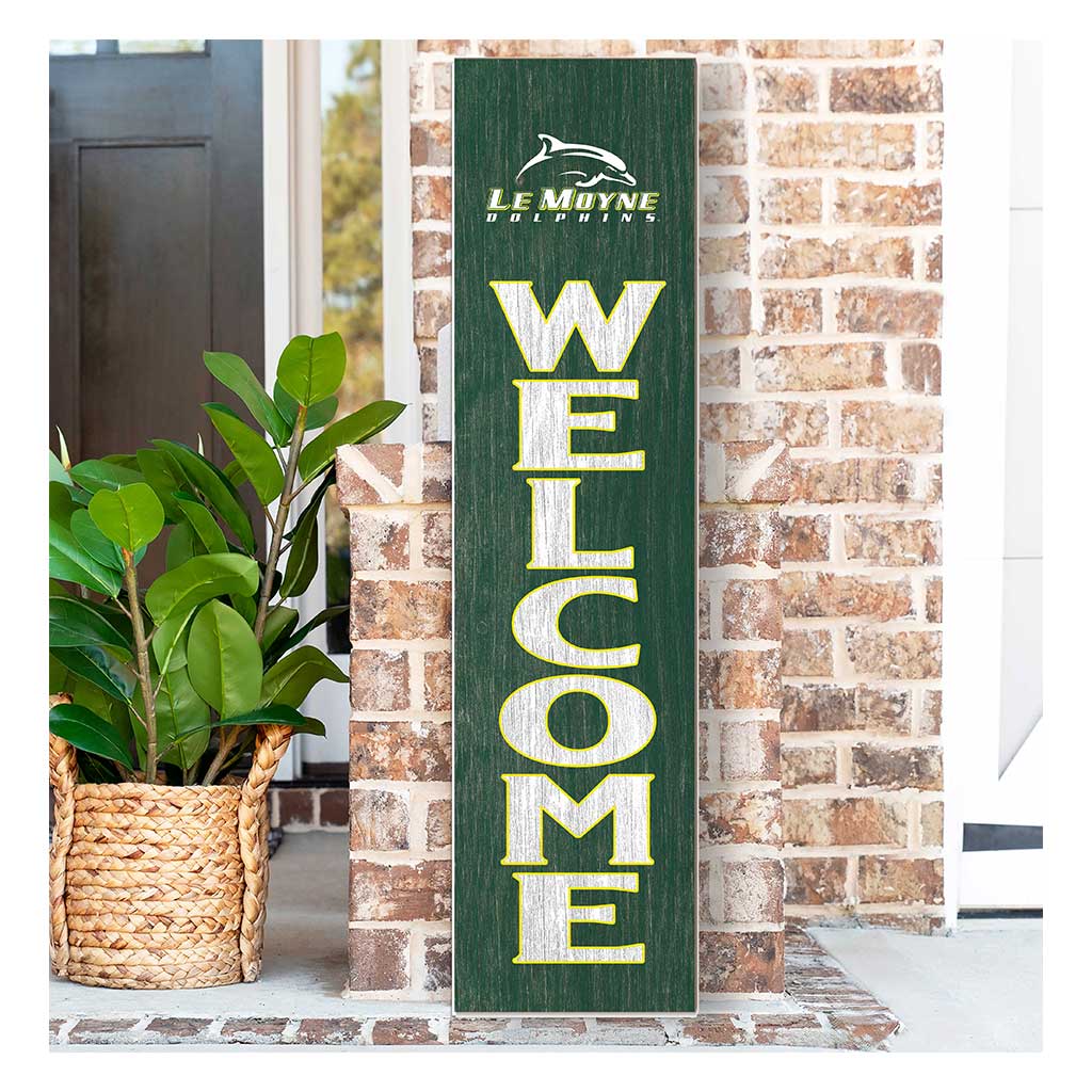 11x46 Leaning Sign Welcome Le Moyne College DOLPHINS