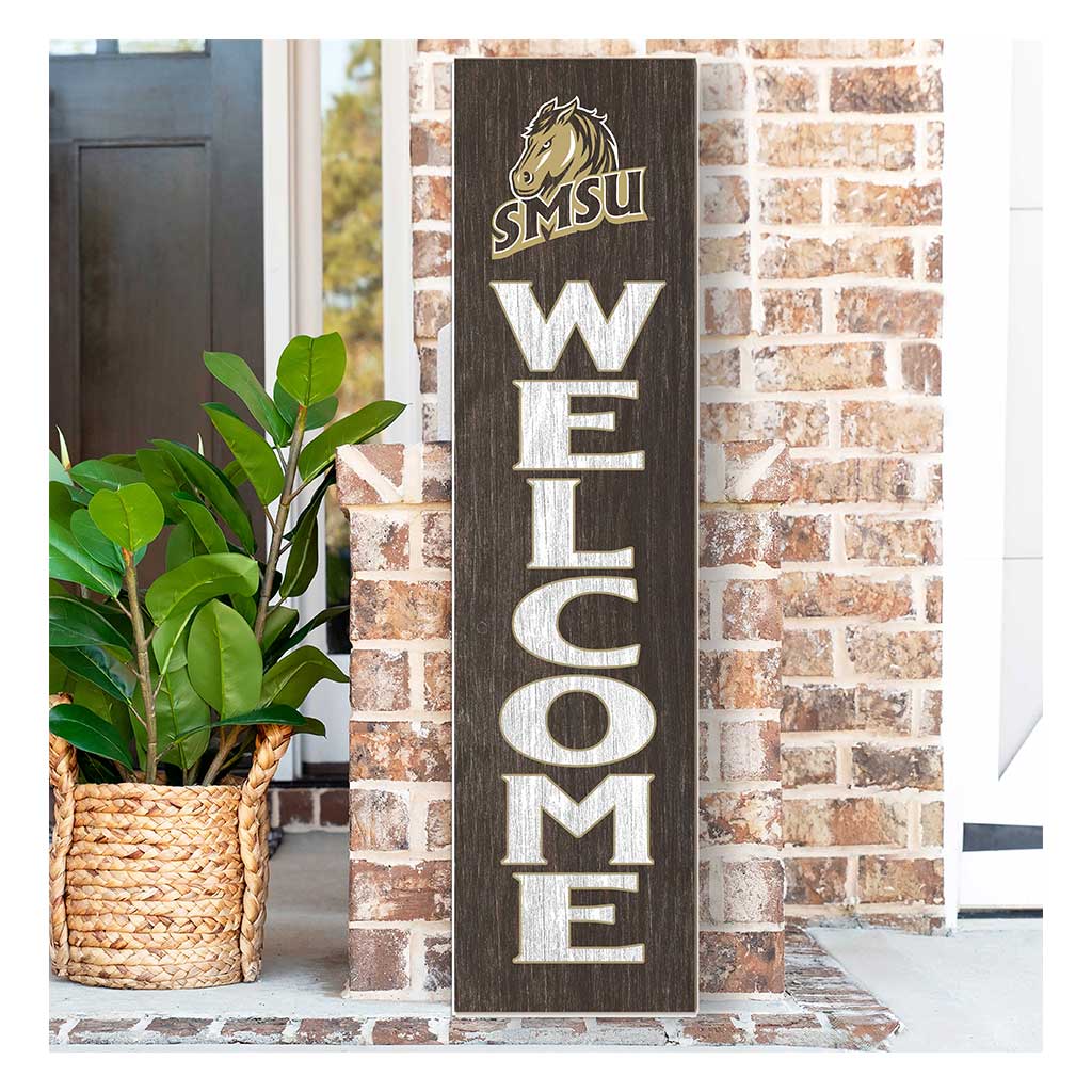 11x46 Leaning Sign Welcome Southwest Minnesota State University Mustangs