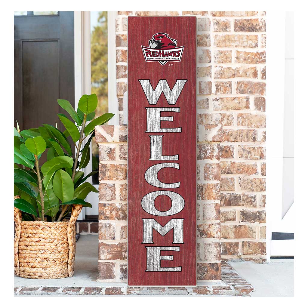 11x46 Leaning Sign Welcome Indiana University Northwest Redhawks