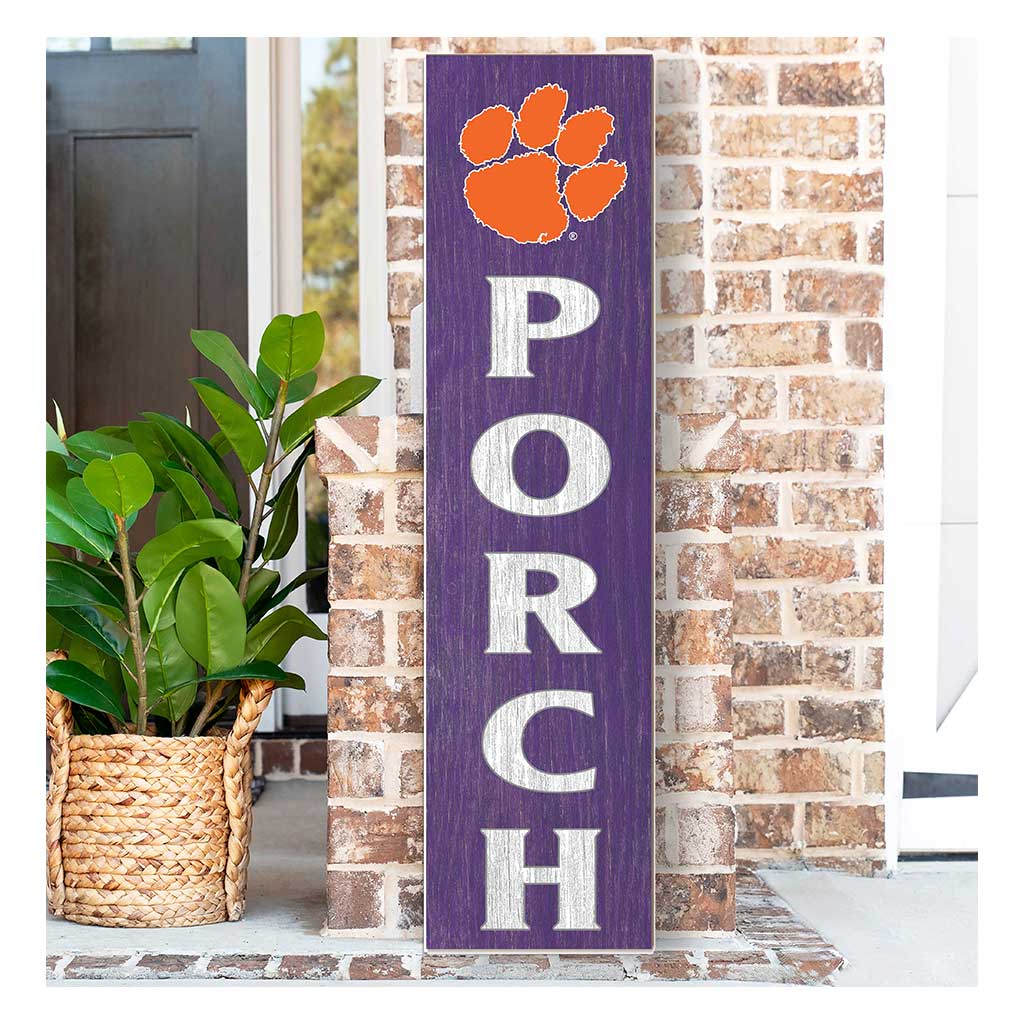 11x46 Leaning Sign Porch Clemson Tigers