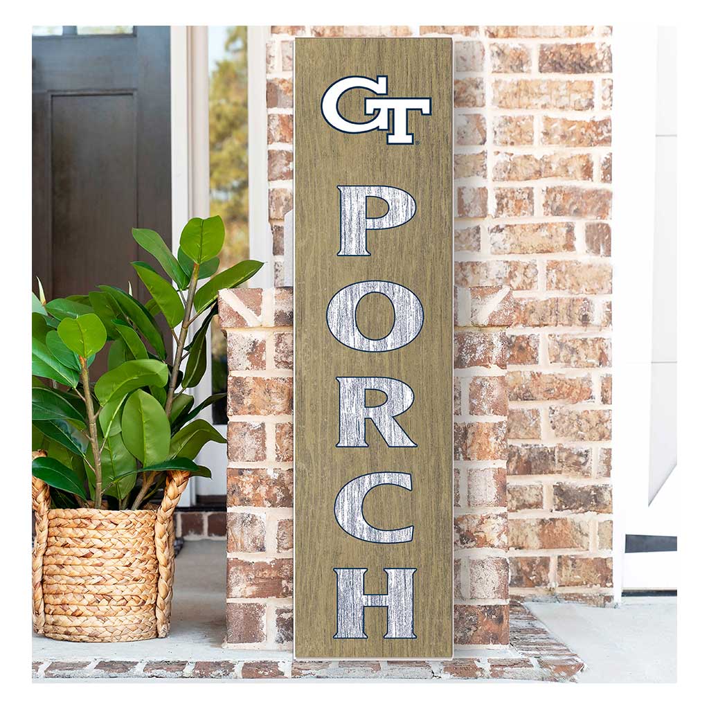 11x46 Leaning Sign Porch Georgia Tech Yellow Jackets