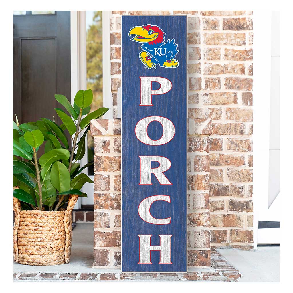 11x46 Leaning Sign Porch Kansas Jayhawks