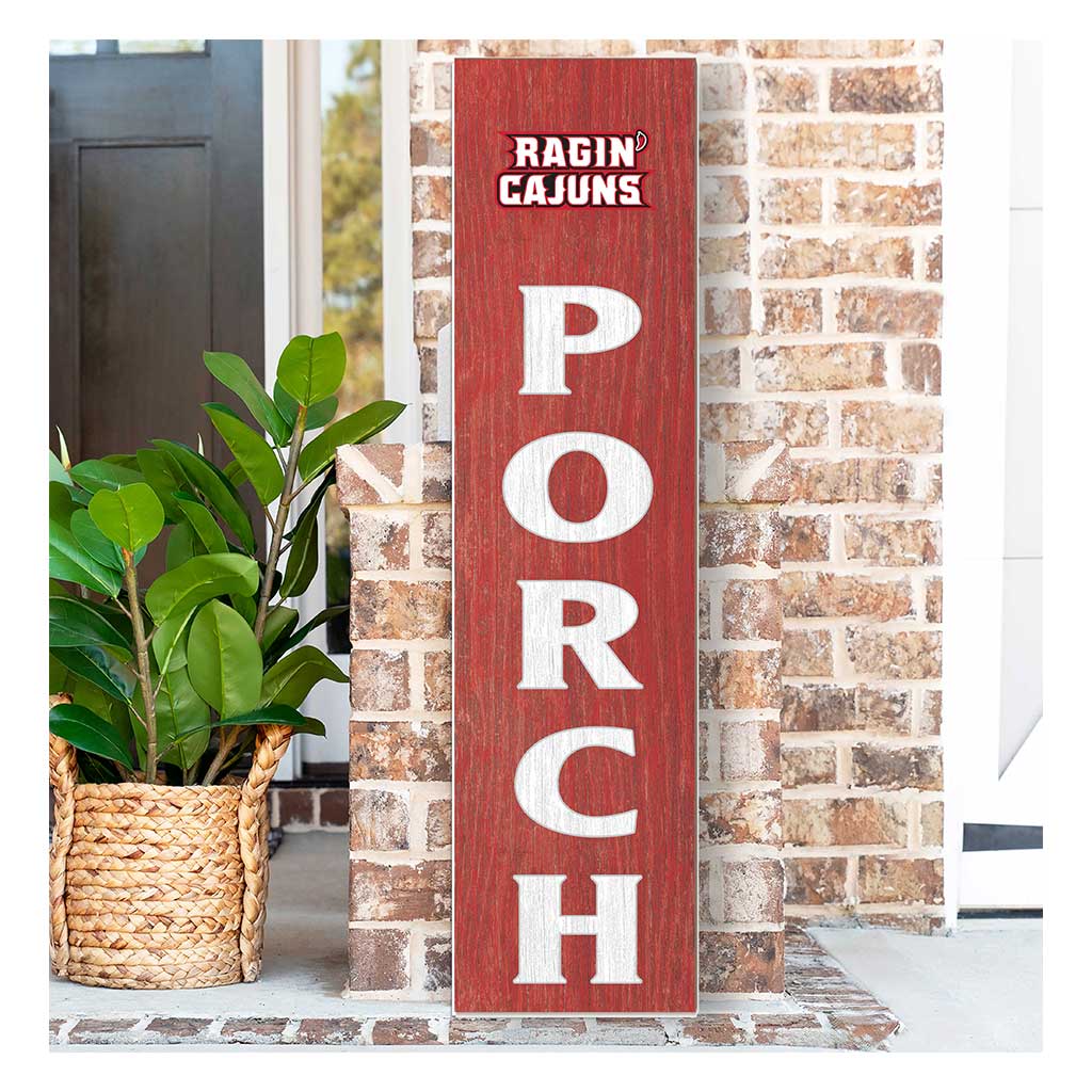 11x46 Leaning Sign Porch Louisiana State Lafayette Ragin Cajuns