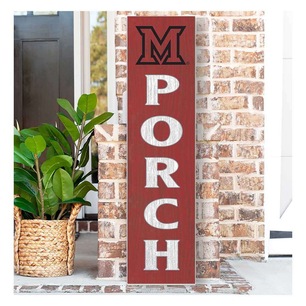 11x46 Leaning Sign Porch Miami of Ohio Redhawks
