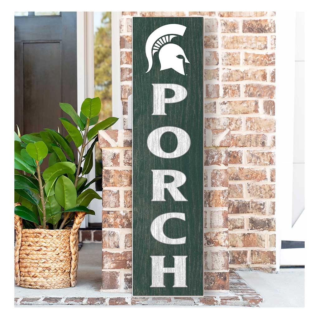 11x46 Leaning Sign Porch Michigan State Spartans