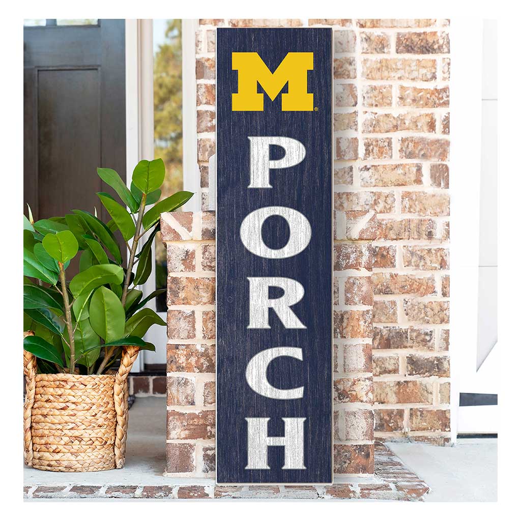 11x46 Leaning Sign Porch Michigan Wolverines