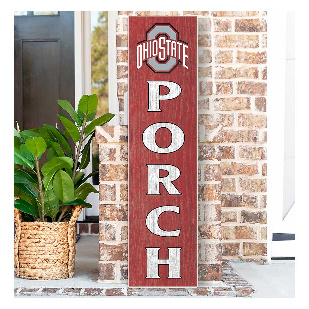 11x46 Leaning Sign Porch Ohio State Buckeyes