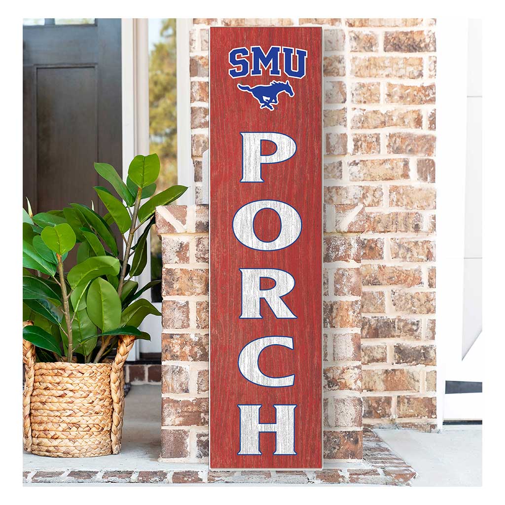 11x46 Leaning Sign Porch Southern Methodist Mustangs