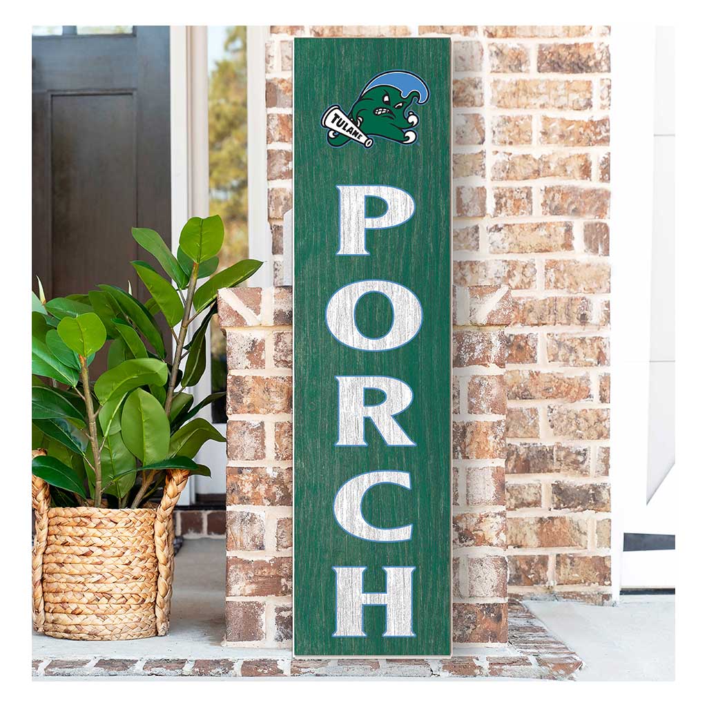 11x46 Leaning Sign Porch Tulane Green Wave