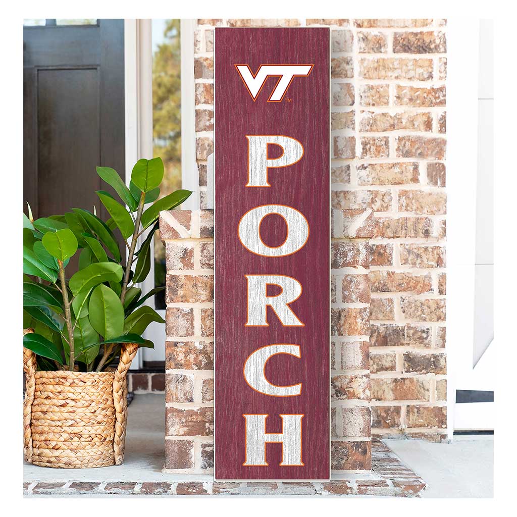 11x46 Leaning Sign Porch Virginia Tech Hokies