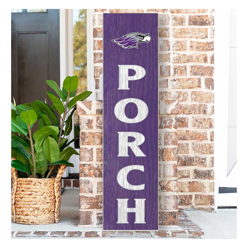 11x46 Leaning Sign Porch University of Wisconsin Whitewater Warhawks