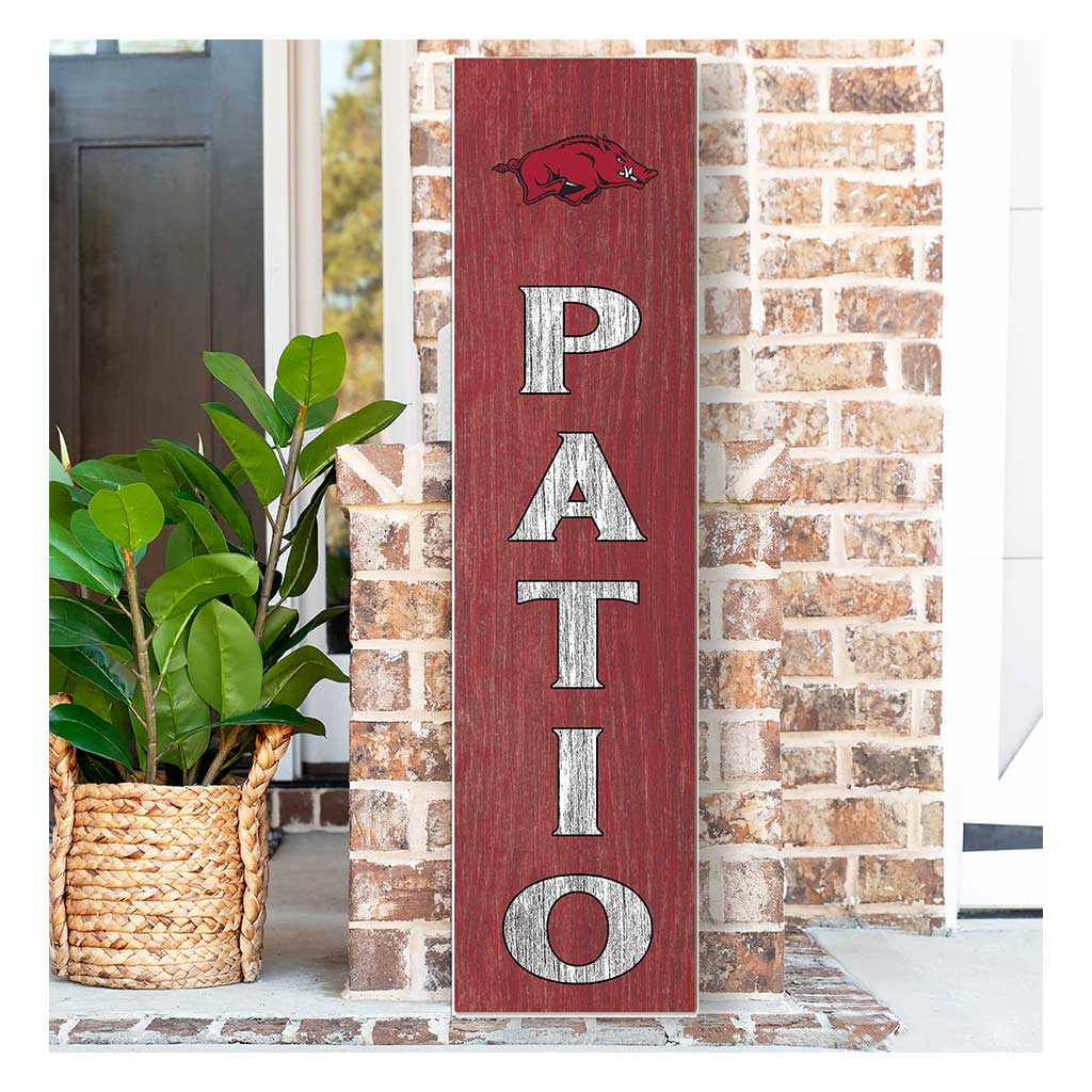 11x46 Leaning Sign Patio Arkansas Razorbacks