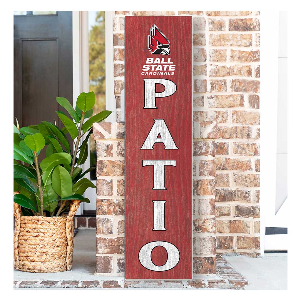 11x46 Leaning Sign Patio Ball State Cardinals