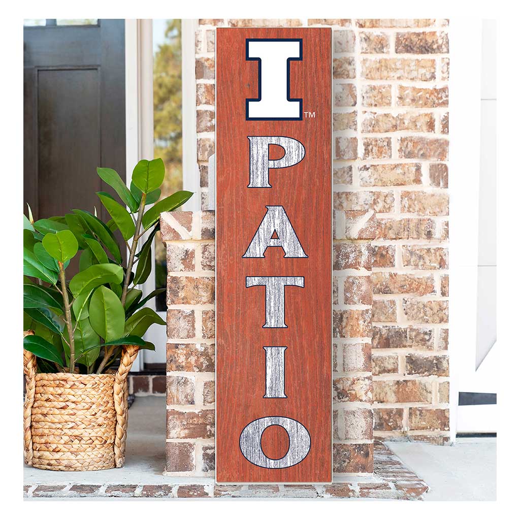 11x46 Leaning Sign Patio Illinois Fighting Illini