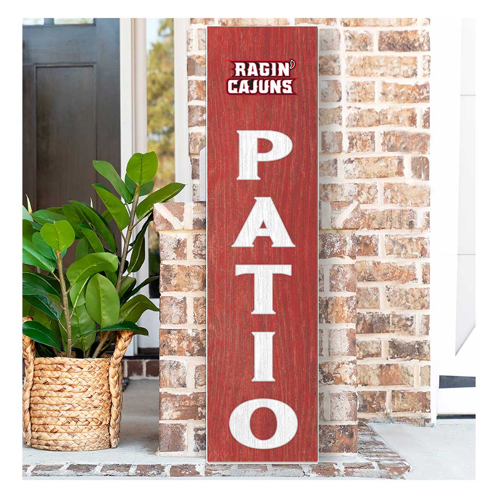 11x46 Leaning Sign Patio Louisiana State Lafayette Ragin Cajuns