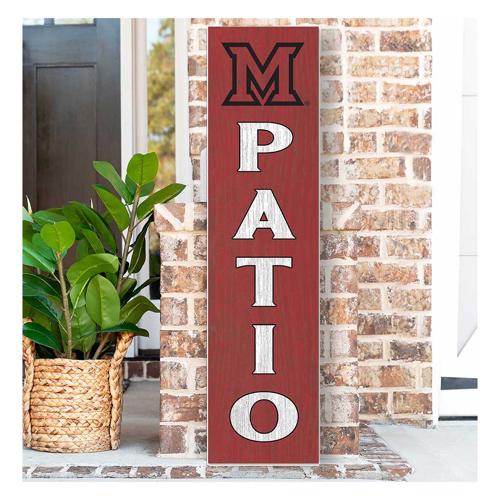 11x46 Leaning Sign Patio Miami of Ohio Redhawks