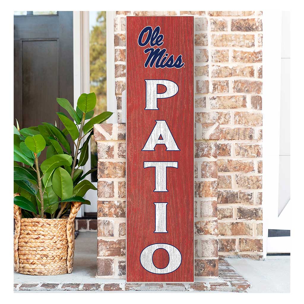 11x46 Leaning Sign Patio Mississippi Rebels