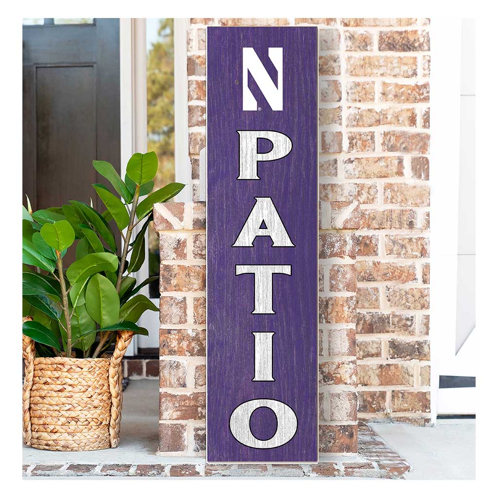 11x46 Leaning Sign Patio Northwestern Wildcats